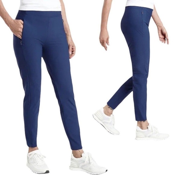 Athleta Stellar Tight Blue 982974 Size 2 Tall NWOT - Picture 1 of 8